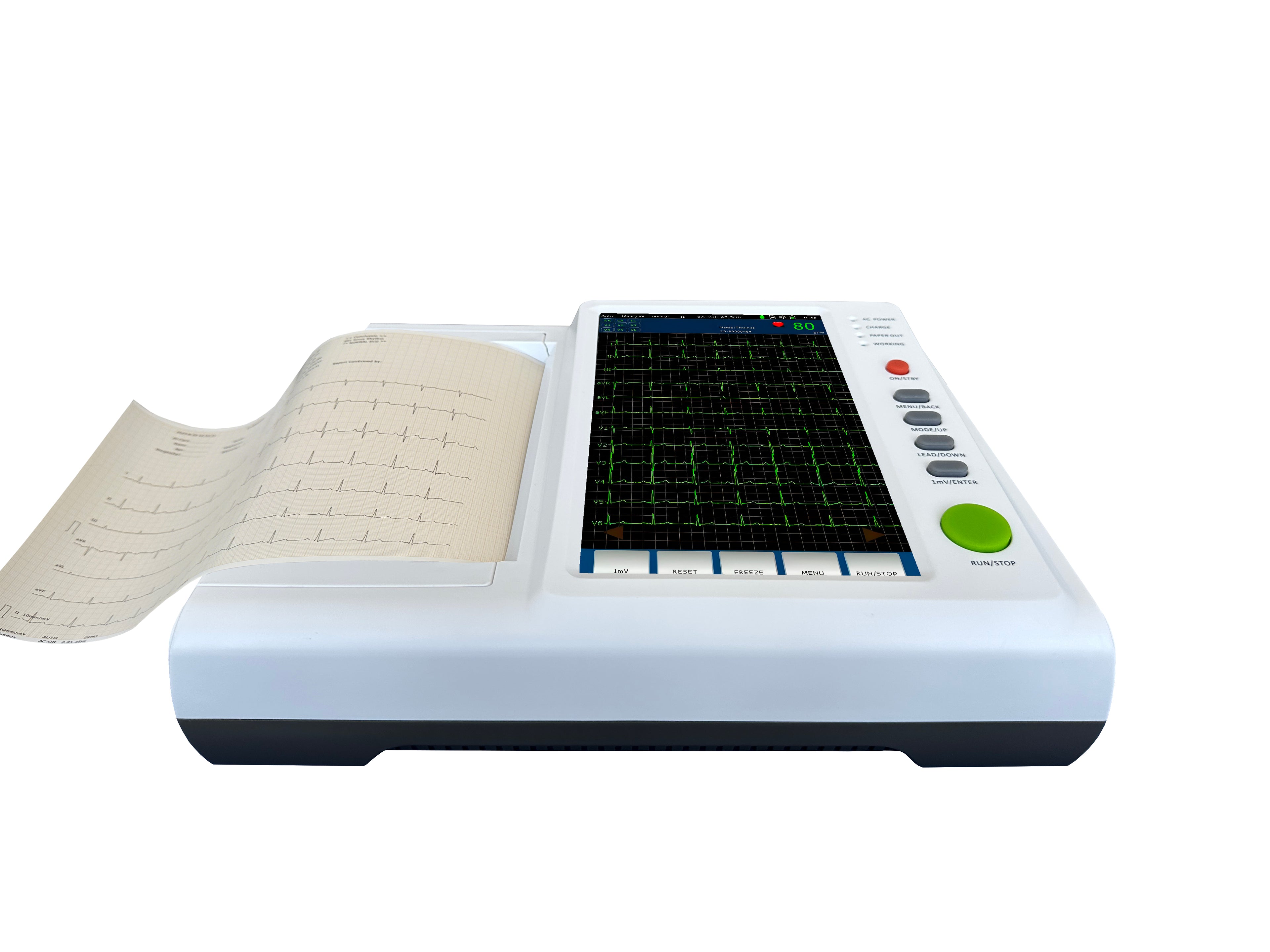 ECG Machine 12 Channel 10.2 Inch Color Touch Screen