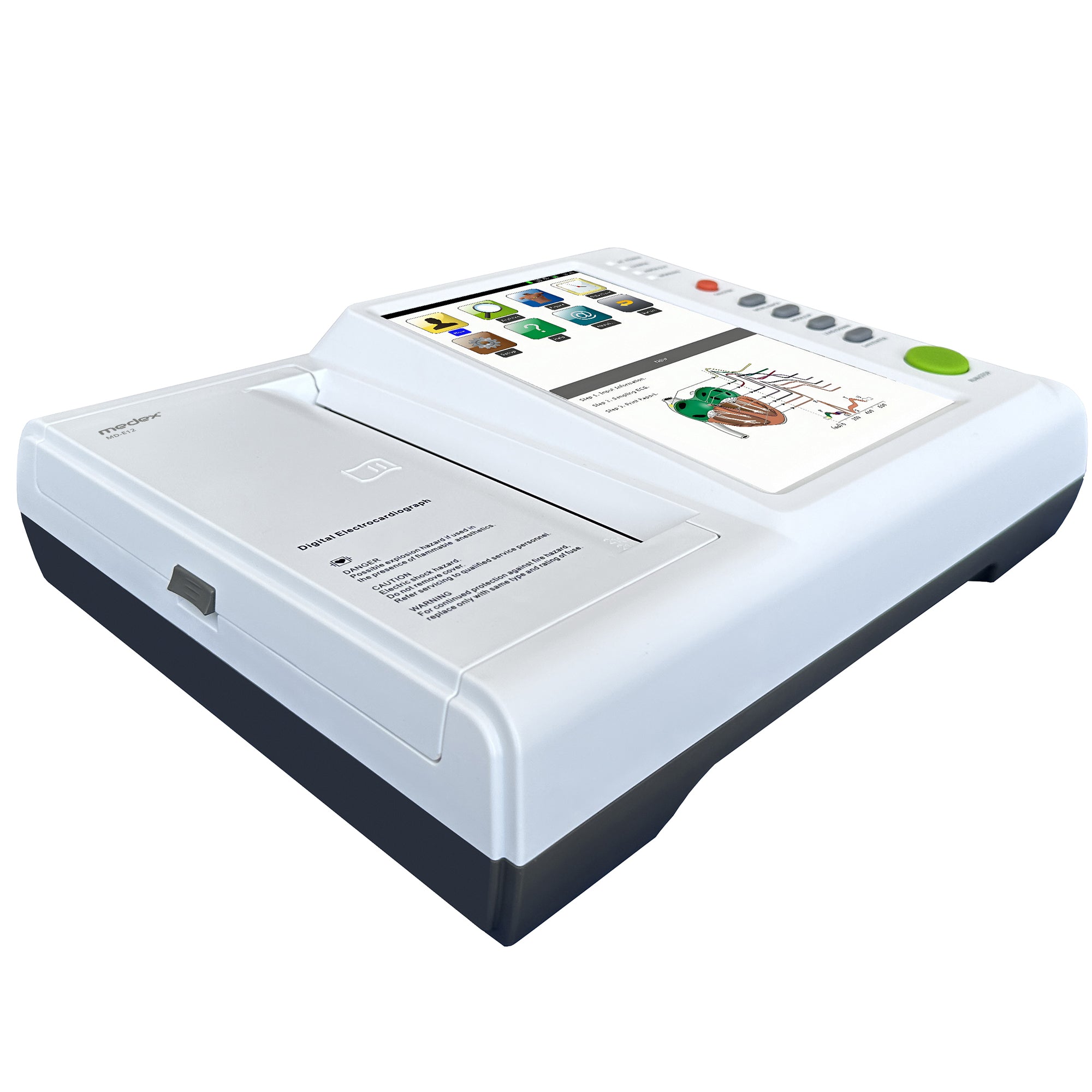 ECG Machine 12 Channel 10.2 Inch Color Touch Screen