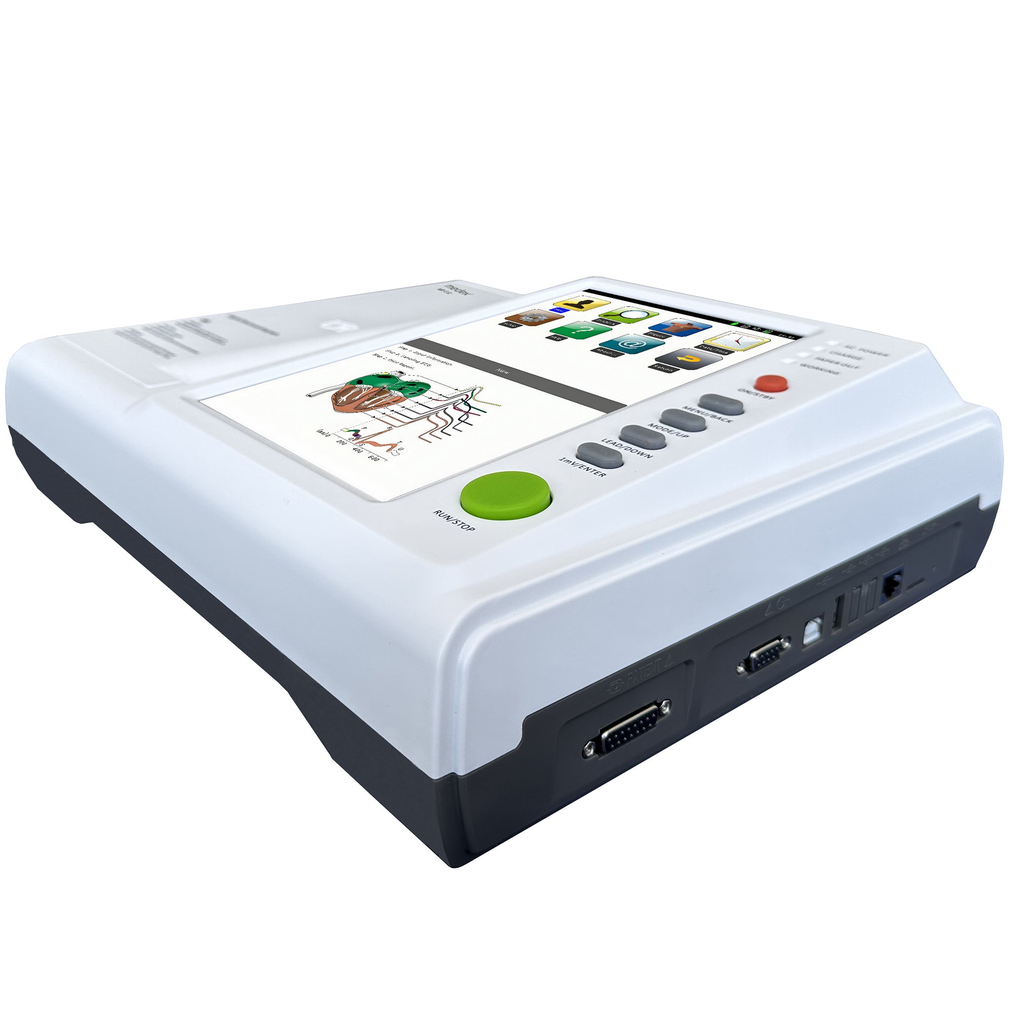 ECG Machine 12 Channel 10.2 Inch Color Touch Screen
