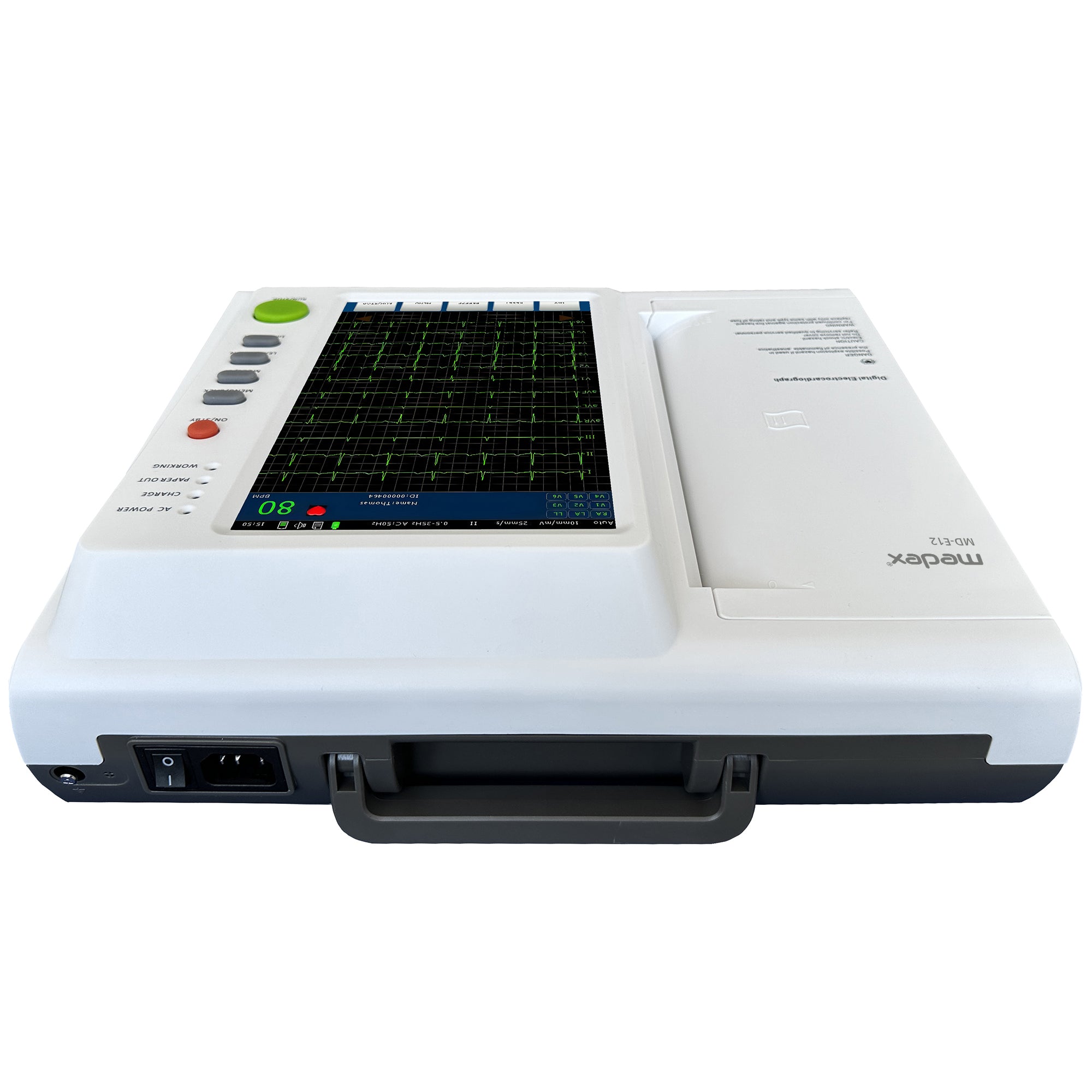ECG Machine 12 Channel 10.2 Inch Color Touch Screen