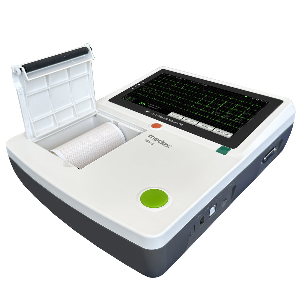 MEDEX ECG Machine 3 Channel 7 Inch Color Touch Screen